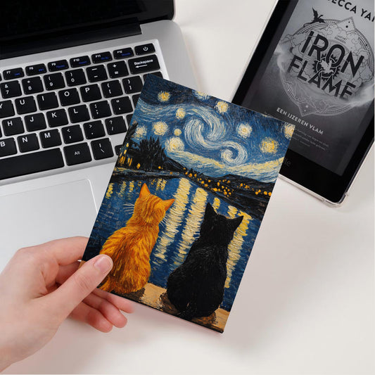 Starry Night Cats | Kindle Insert