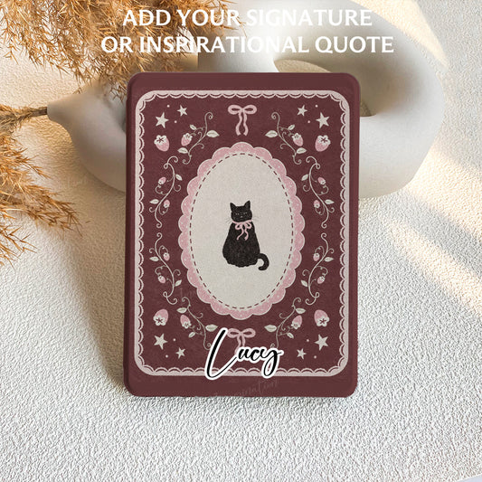 Strawberry Noir Kitty | Kindle Case
