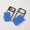 Stripe Pattern Back Panel | Light Blue