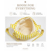 Striped Fabric Tote Bag