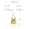 Striped Fabric Tote Bag