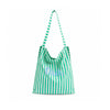 Striped Fabric Tote Bag