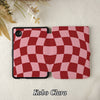 Wavy Check | Kindle Case - Pink & Red