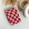 Wavy Check | Kindle Case - Pink & Red