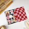Wavy Check | Kindle Case - Pink & Red
