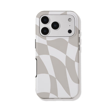 Khaki Chessboard | iPhone Cases